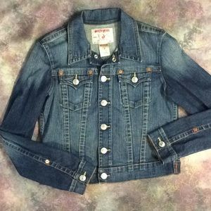 True Religion Emily Denim Jacket Sz L